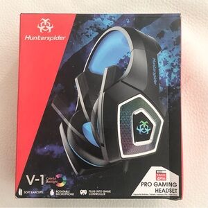 Hunterspider V-1 Pro Gaming Headset for Xbox One, PS4, Laptops, Tablets& Mobiles